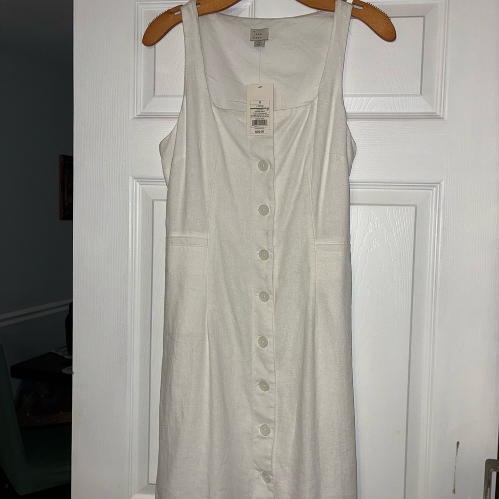 a new day White Sleeveless Midi Dress
